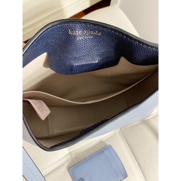 Kate Spade Blue Margaux Leather Large Crossbody - Picture 8 of 16